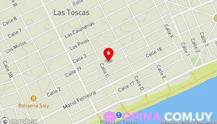 mapa de Colors Centro de Educación Inicial y Maternal Centro educativo, Centro de educación preescolar en Las Toscas