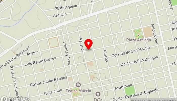 mapa de COMIDA RAPIDA COMO EN CASA Restaurante en San José de Mayo