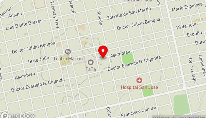 mapa de Comidas de la abuela Restaurante en San José de Mayo