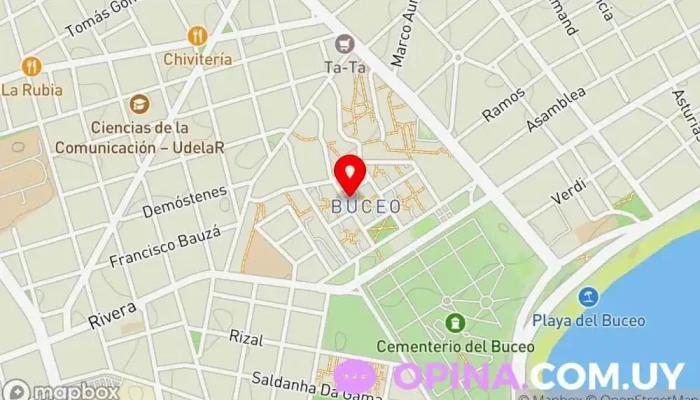 mapa de Comisión Administradora Complejo CH99 Complejo de viviendas en Montevideo