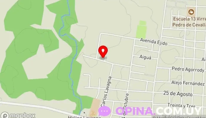 mapa de Complejo 3 De Agosto Complejo de viviendas en San Carlos