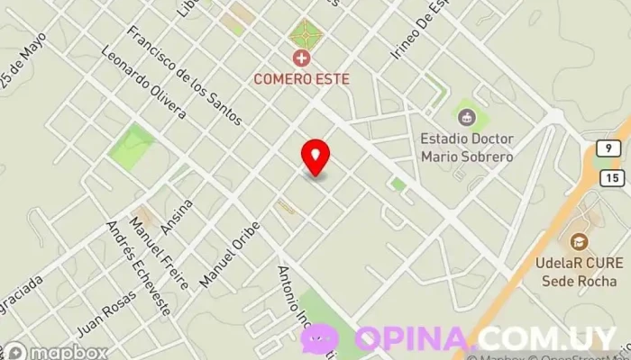 mapa de Complejo C19 Complejo de viviendas en Rocha