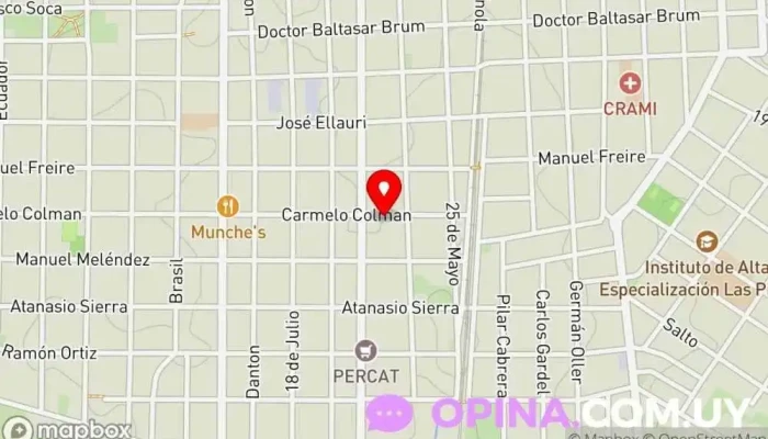 mapa de Complejo El Molino Complejo de apartamentos en Las Piedras