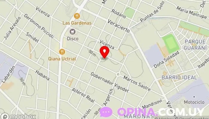 mapa de Complejo Elsa Andrada Complejo de apartamentos en Montevideo