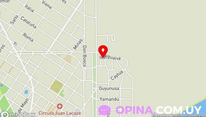 mapa de Complejo Habitacional Inve del Barrio Charrúa Complejo de viviendas en Juan L. Lacaze