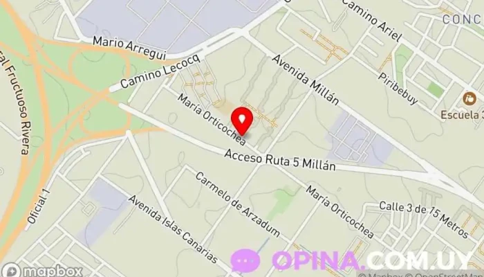 mapa de Complejo Habitacional Millan y Lecocq (Calle 5) Complejo de viviendas en Montevideo