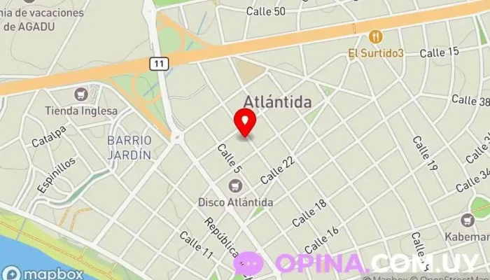 mapa de Complejo Isla Negra Complejo de apartamentos en Atlántida