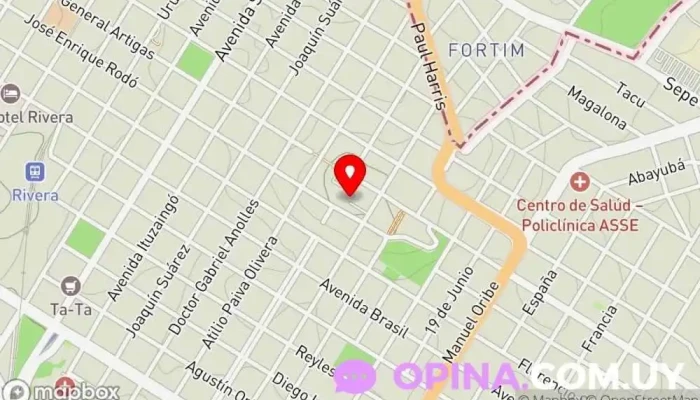 mapa de Complejo Residencial Cerro Marconi Complejo de viviendas en Rivera