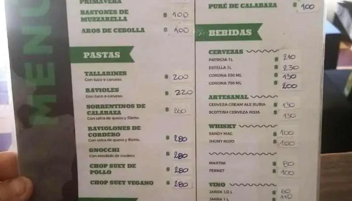 Con Mucho Gusto:  Menu