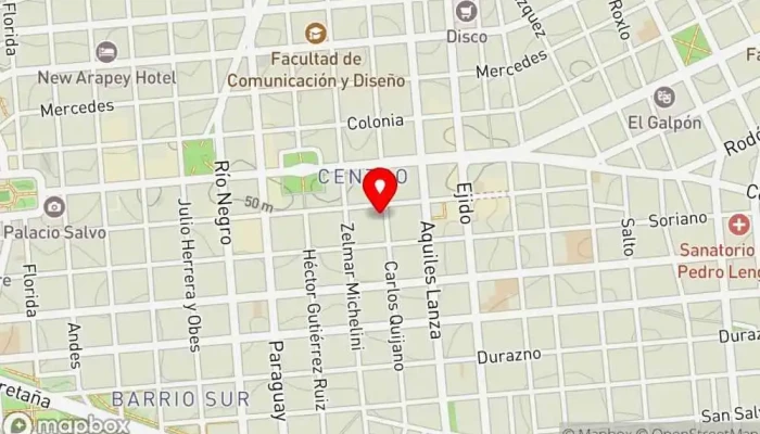 mapa de Con Sabor a Llano Guariqueño Restaurante venezolano en Montevideo