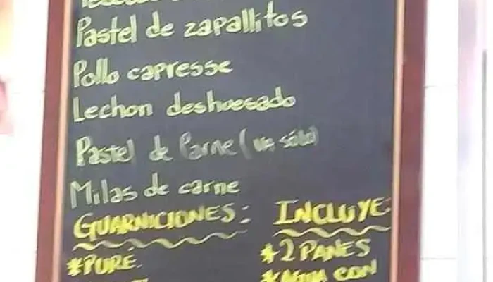 Confiteria Carrera Menu