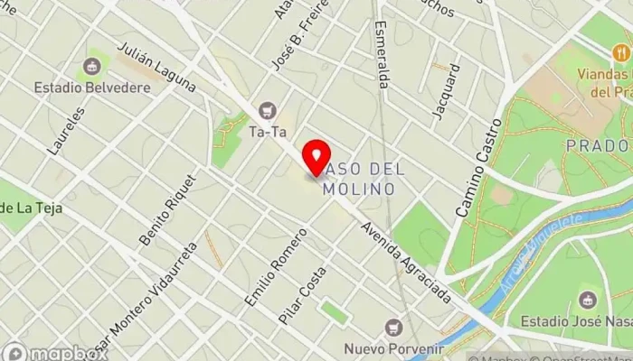 mapa de Confitería La Nueva Bocha Pastelería en Montevideo