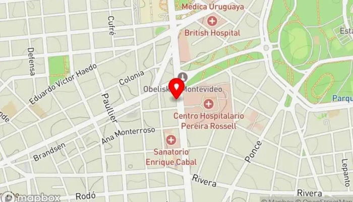 mapa de Confitería Nueva Rossell Panadería en Montevideo