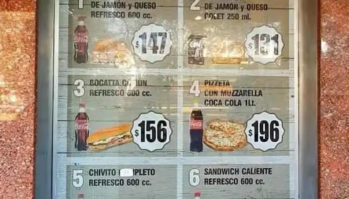 Confiteria Nueva Rossell Menu