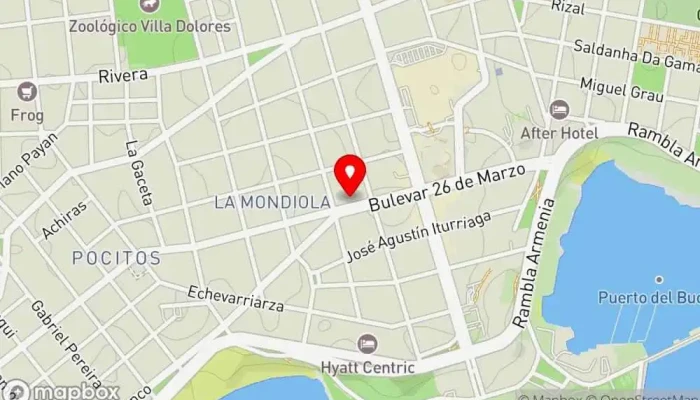 mapa de Confitería Nuevo Pocitos Panadería en Montevideo