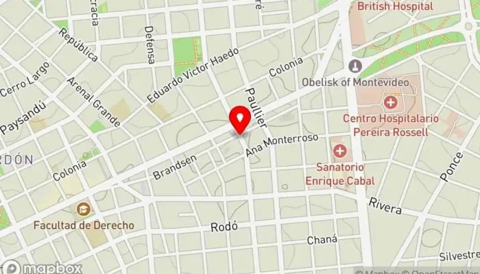 mapa de Confitería & Rotisería Pastelería en Montevideo