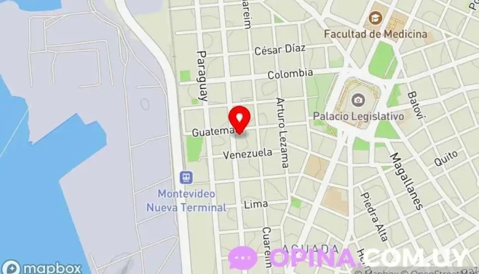 mapa de Consejo Capacitación Profesional - COCAP Institución educativa en Montevideo