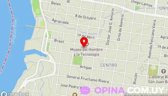 mapa de Conservatorio Departamental De Salto Centro escolar en Salto