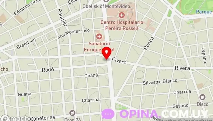 mapa de Consultorio de RedDentis 45 Clínica dental en Montevideo