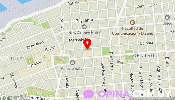 mapa de Consultorio Innova Clínica dental en Montevideo