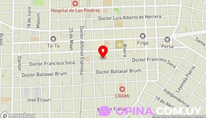 mapa de Consultorio Psicológico HERNÁNDEZ Psicoterapeuta en Las Piedras