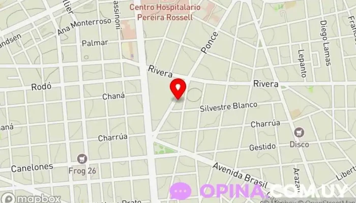 mapa de Consultorio Psicológico Psicólogo, Psicoterapeuta en Montevideo