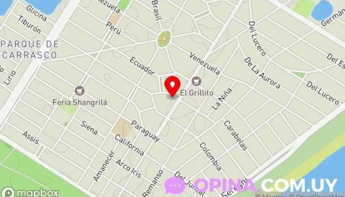 mapa de Consultorio Psicológico/Taller Terapéutico Servicio de salud mental en Ciudad de la Costa
