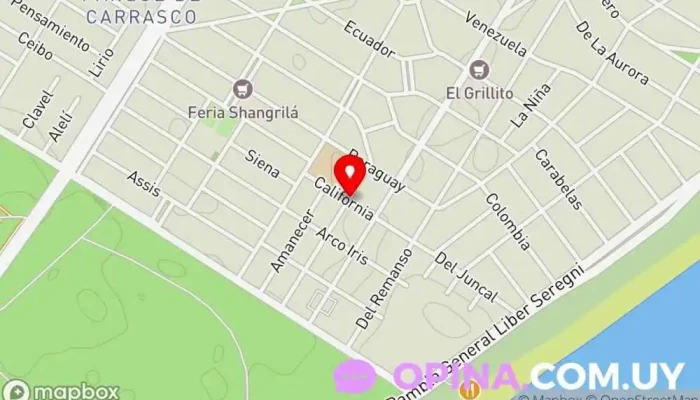 mapa de Consultorios El Pinar Clínica ambulatoria en Ciudad de la Costa