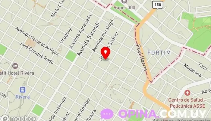 mapa de Contacto Inmobiliario Agentes inmobiliarios en Rivera