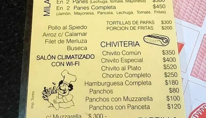 Continental:  Menu - Restaurante