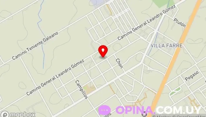 mapa de Cooperativa 15 de Octubre Sociedad de viviendas en Montevideo