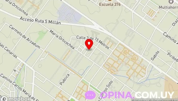 mapa de Cooperativa COVINUAR Sociedad de viviendas en Montevideo