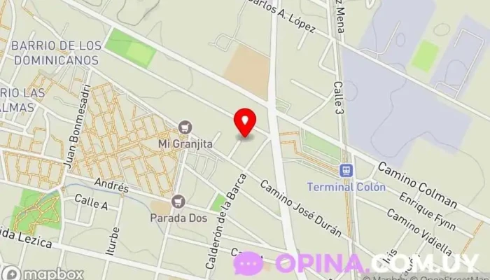 mapa de Cooperativa Covipalma Sociedad de viviendas en Montevideo