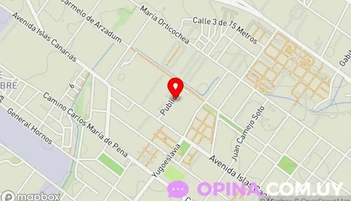 mapa de Cooperativa coviser Sociedad de viviendas en Montevideo