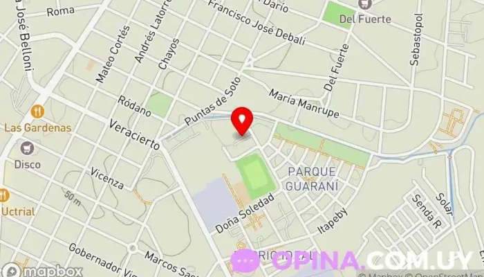 mapa de Cooperativa Covisoldos Complejo de viviendas en Montevideo