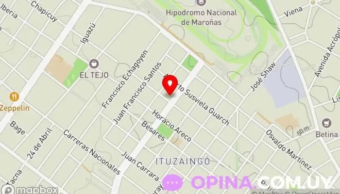 mapa de Cooperativa de viviendas Lealtad Sociedad de viviendas en Montevideo