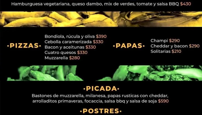 Cordon Beer Menu - Cervecería artesanal