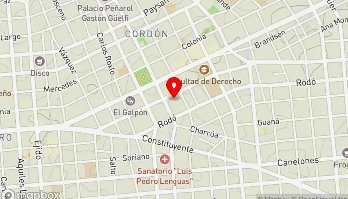 mapa de Cordón  en Montevideo