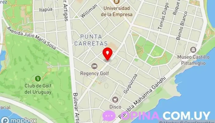 mapa de Cosem Punta Carretas Clínica ambulatoria en Montevideo