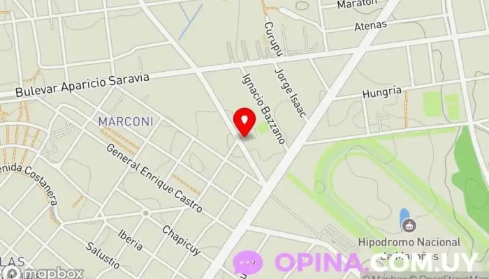 mapa de CO.VI. NUEVOS 40 Sociedad de viviendas en Montevideo