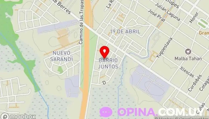 mapa de Covi Sueños 2011 Sociedad de viviendas en Montevideo