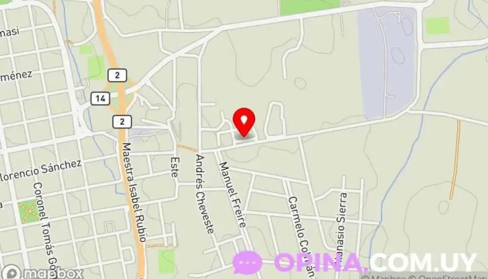 mapa de Coviasa Sociedad de viviendas en Mercedes