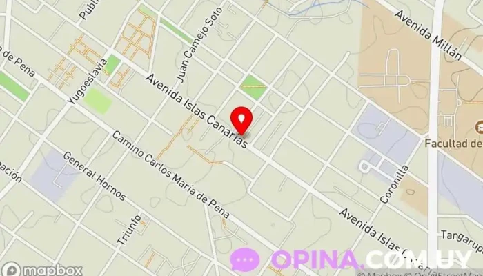 mapa de COVIMT 3 Urbanización en Montevideo