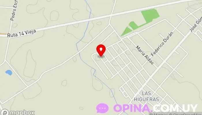 mapa de Covipadu Sociedad de viviendas en Durazno