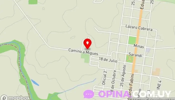 mapa de COVISOL Complejo de viviendas en Solís de Mataojo