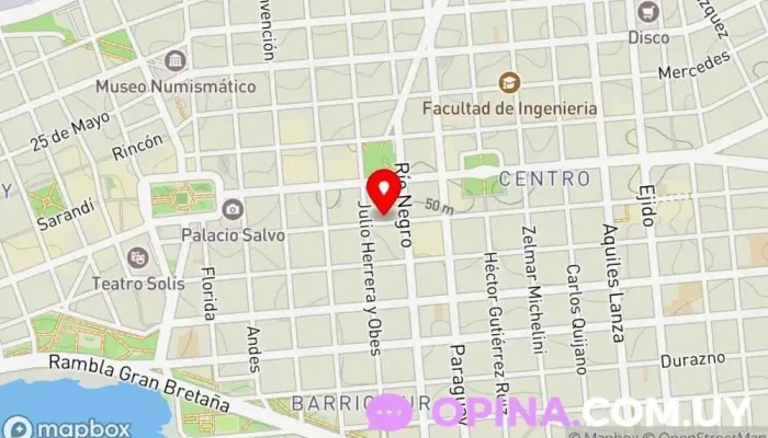 mapa de Creaciones Rufo Papelería en Montevideo