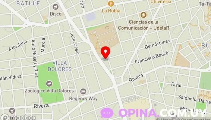 mapa de Creando Cuentos Ludoteca en Montevideo