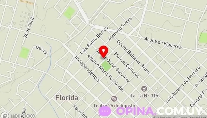 mapa de Creditel Institución financiera, Oficinas de empresa en Florida