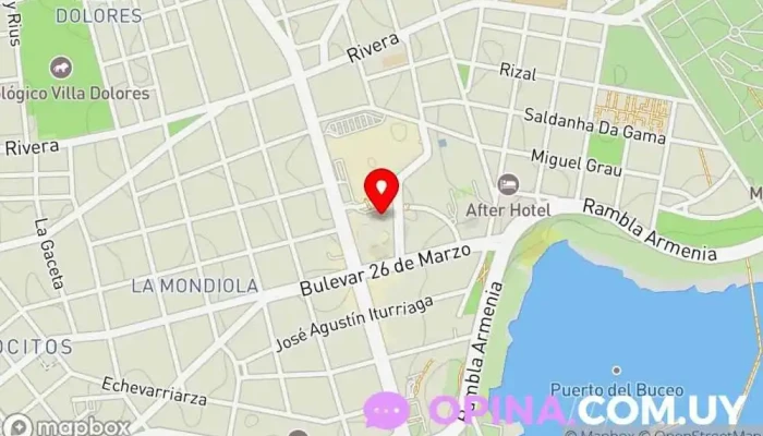 mapa de Crédito Amigo Agencia de préstamos en Montevideo