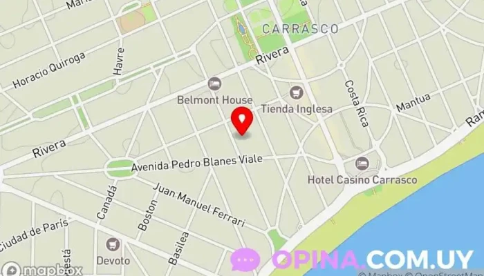 mapa de Crediton Institución financiera en Montevideo